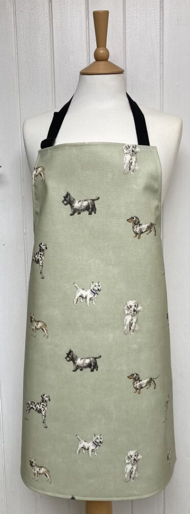 Dogs Adult Oilcloth Apron