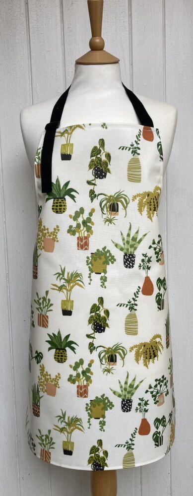 Pot Plants Adult Oilcloth Apron