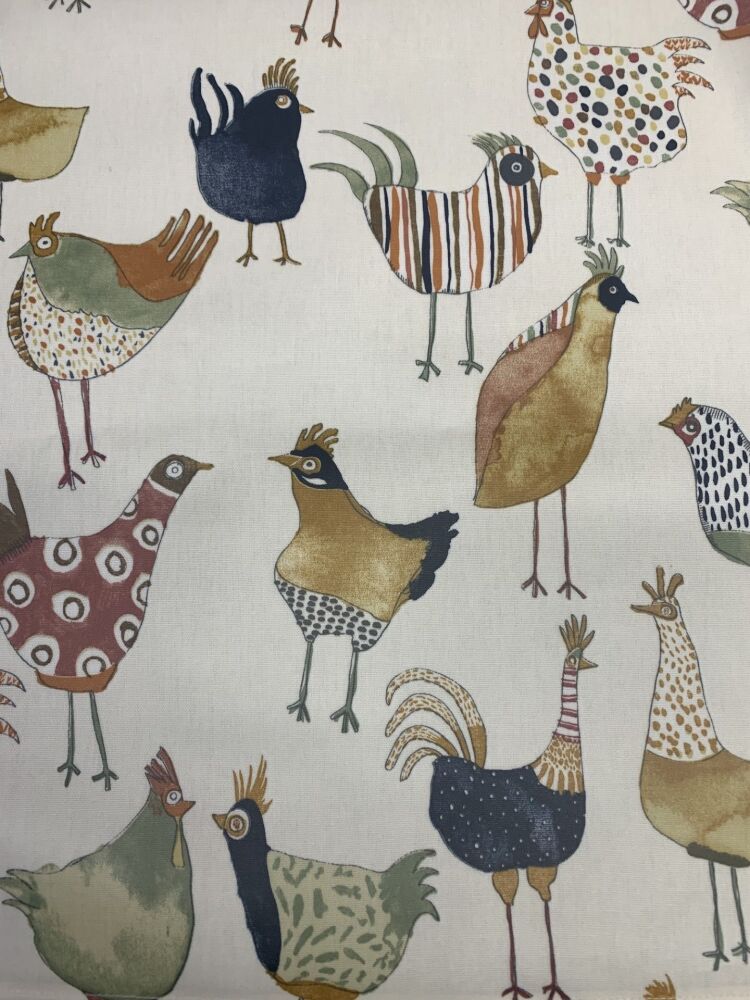 Hens Oilcloth Fabric