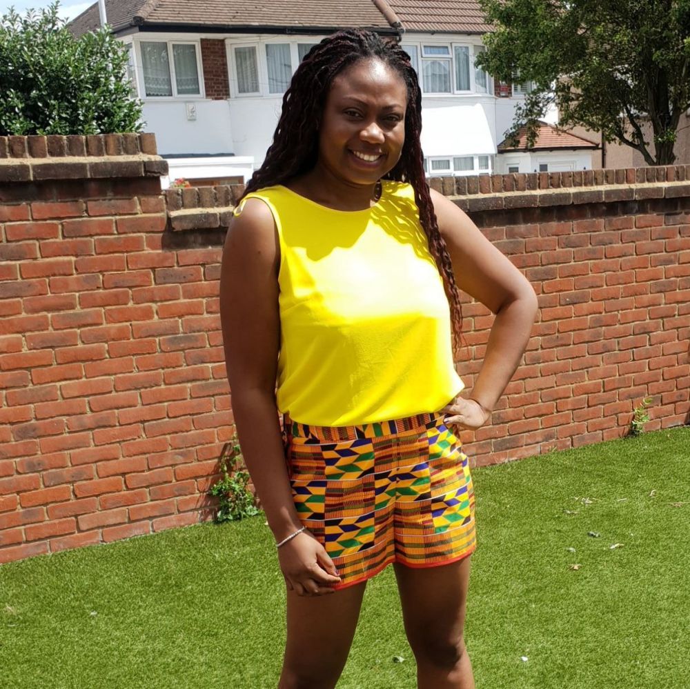 Ladies Africa Print Shorts / Kente 
