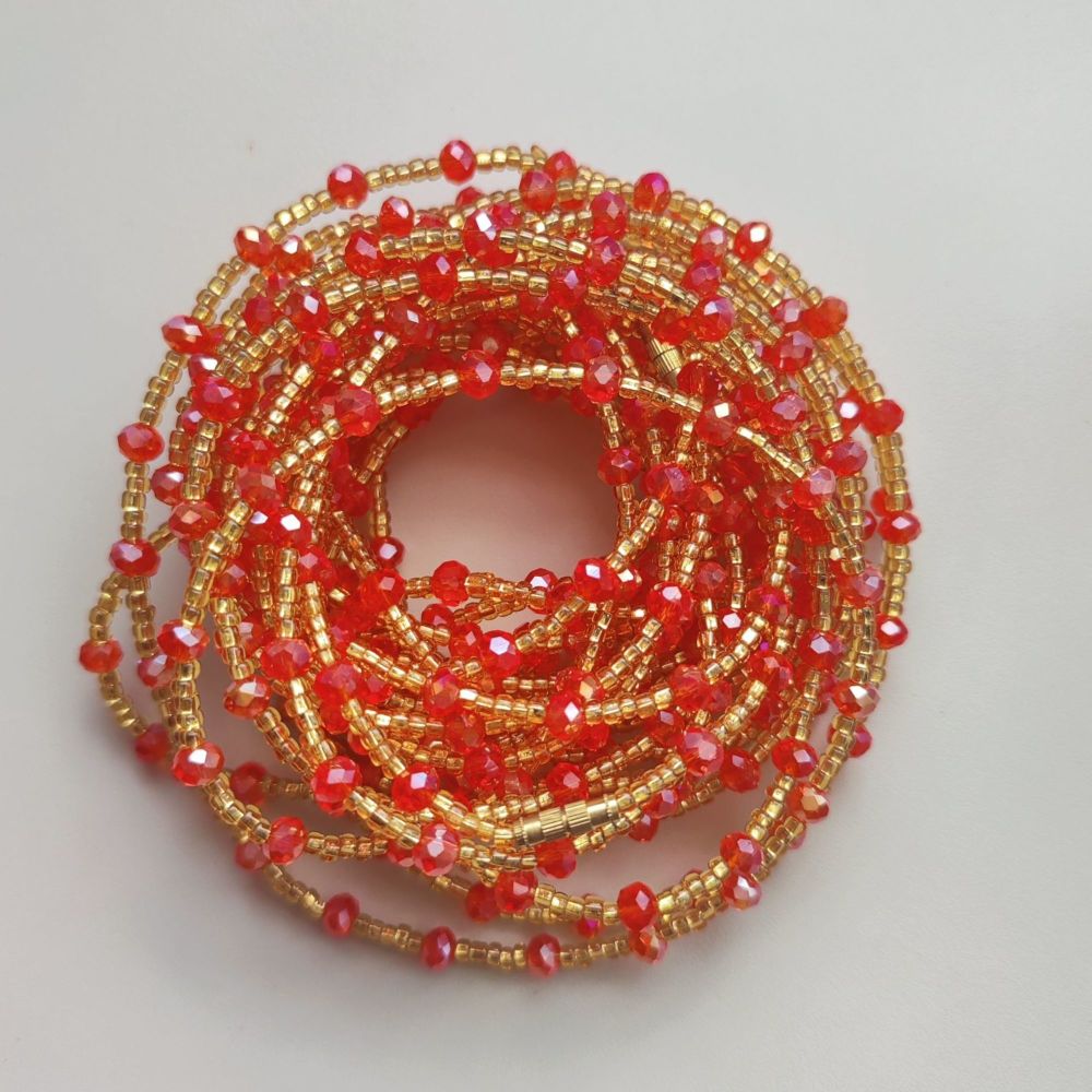 Made to Measure  Waist beads / Cupid/ Ruby