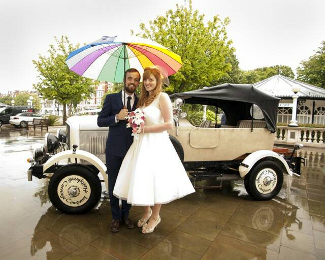 Vintage 1950s style wedding dress 