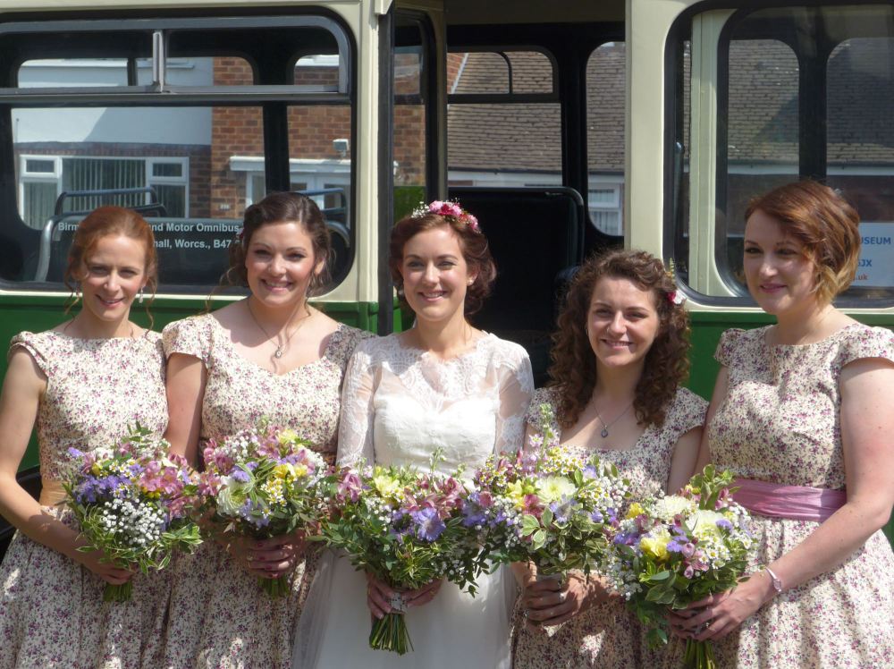 Custom bridesmaids dresses by Ryley and Flynn Vintage