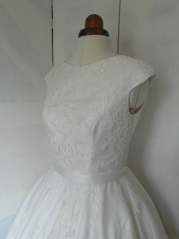 Lola-Rose lace tea length wedding dress