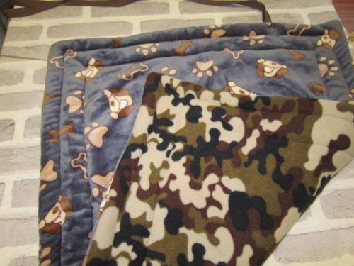 Handmade Posh Dog fleece travel mat - 004 - size M *