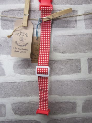Handmade Posh Dog Collar 008 - adjustable fabric collar *