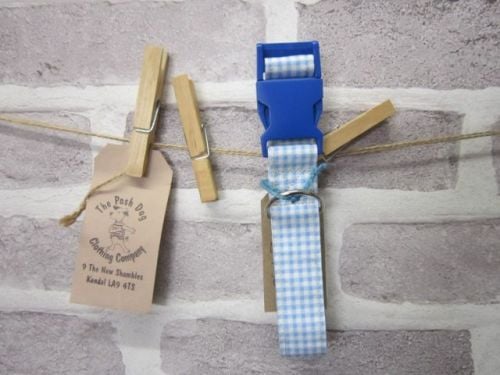 Handmade Posh Dog Collar 025 - adjustable fabric collar