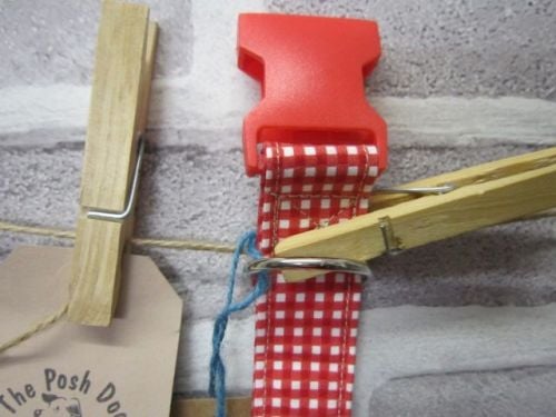 Handmade Posh Dog Collar 001 - adjustable fabric collar