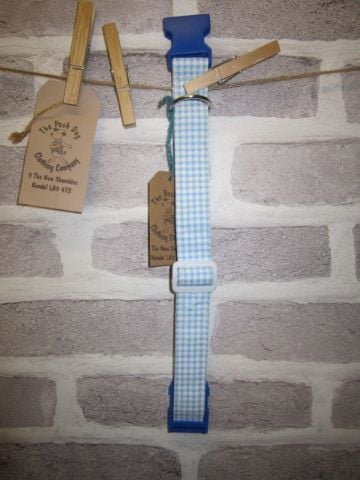 Handmade Posh Dog Collar 007 - adjustable fabric collar *