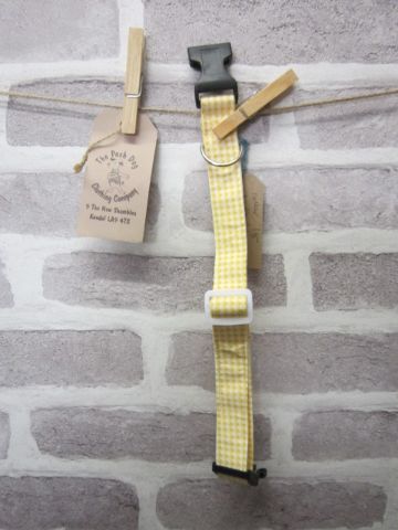 Handmade Posh Dog Collar 018 - adjustable fabric collar