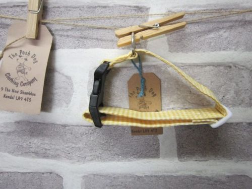 Handmade Posh Dog Collar 010 - adjustable fabric collar