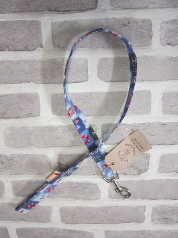 Handmade Posh Dog Lead 053 - fabric style