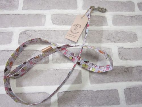 Handmade Posh Dog Lead 052 - fabric style