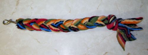 Handmade Posh Dog Lead 066 - Hand braided Fleece Lead