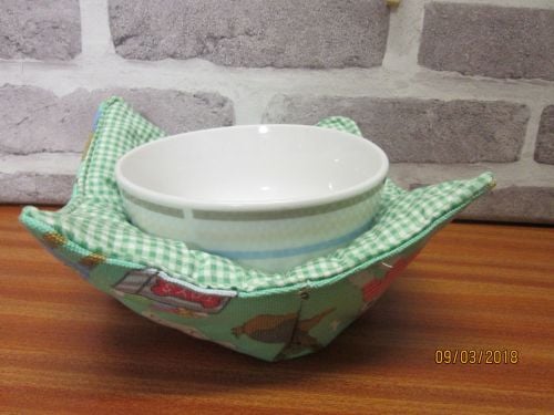 Posh Dog For You - handmade fabric bowl cosy 002