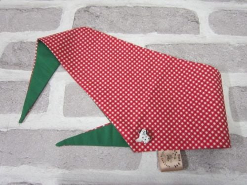 Handmade Posh Dog Bandanna - 203 - Size 3 - fits up to neck size 22