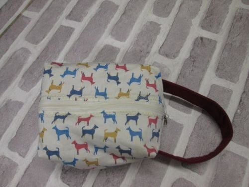 Posh Dog for you - box shape fabric bag 02