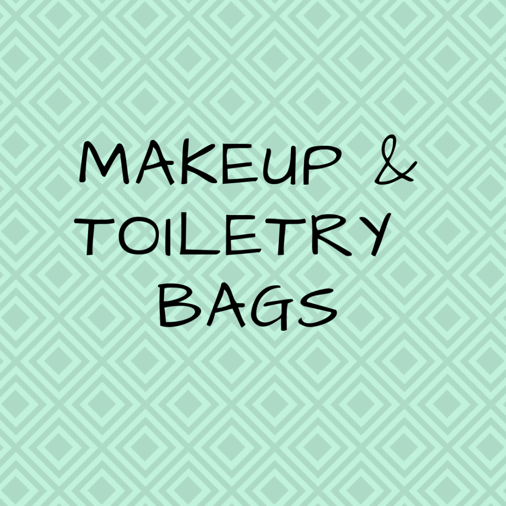 Makeup and toiletry bags
