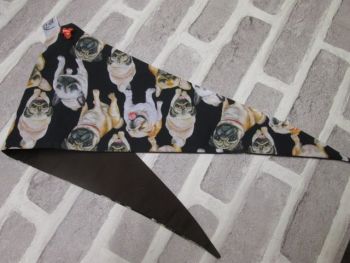 Handmade Posh Dog cotton Bandanna 638 - size 3 - fits neck up to 21" 