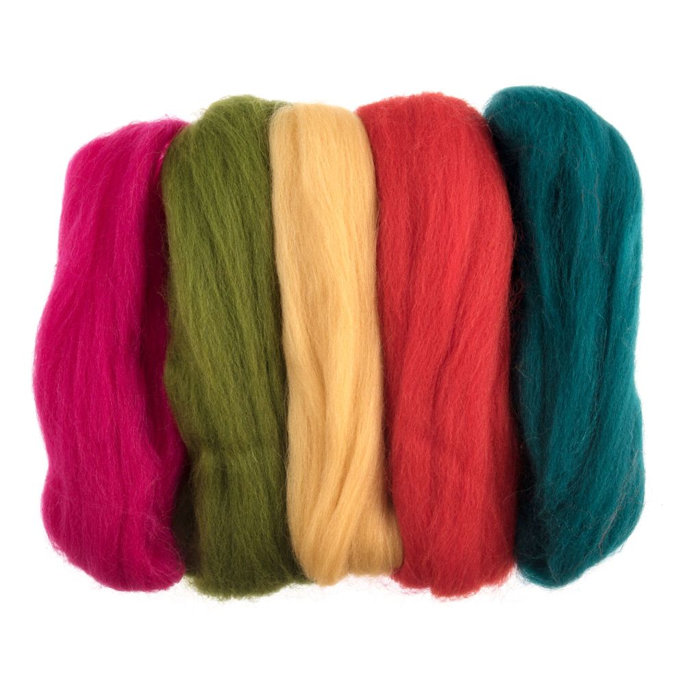 Trimits Roving - 50g pack - Assorted Brights