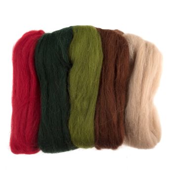 Trimits Roving - 50g pack - Assorted Christmas