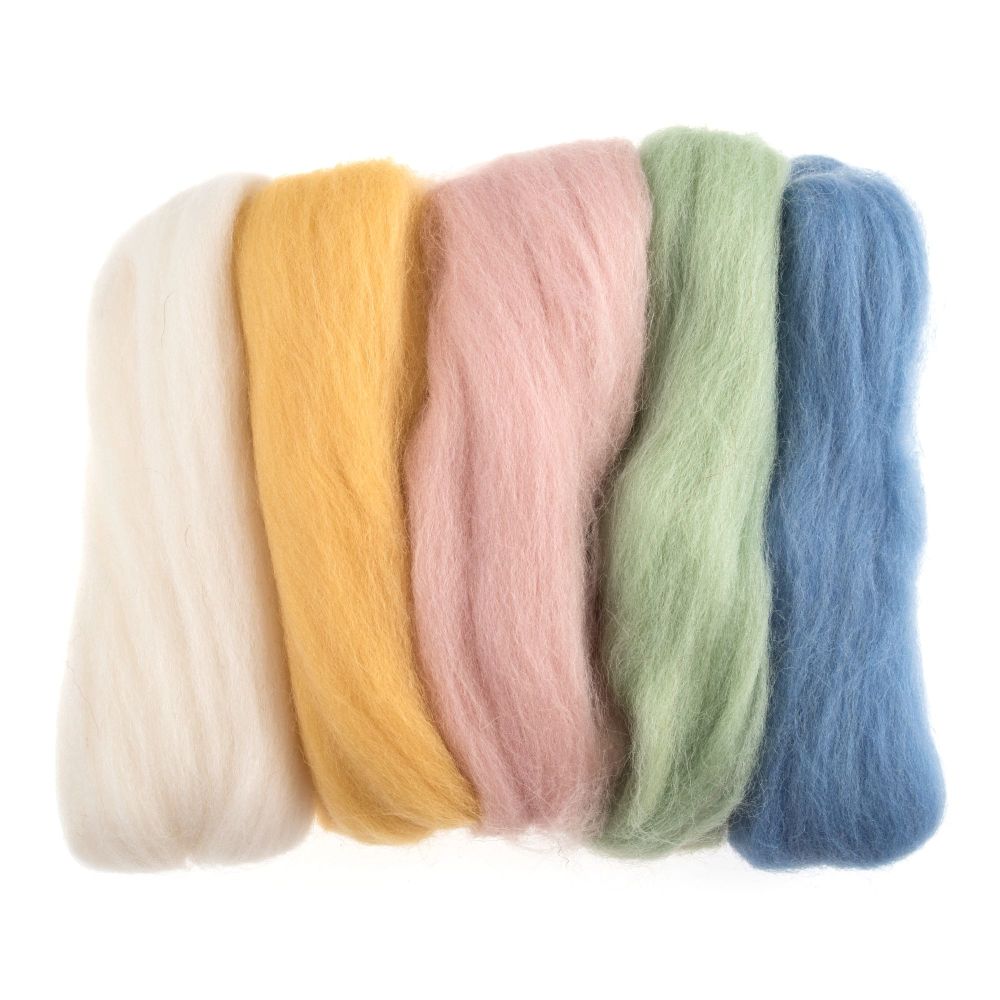 Trimits Roving - 50g pack - Assorted Pastels