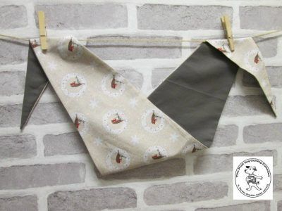Handmade Posh Dog Bandanna 336 - size 4 - fit's a neck up to 27"