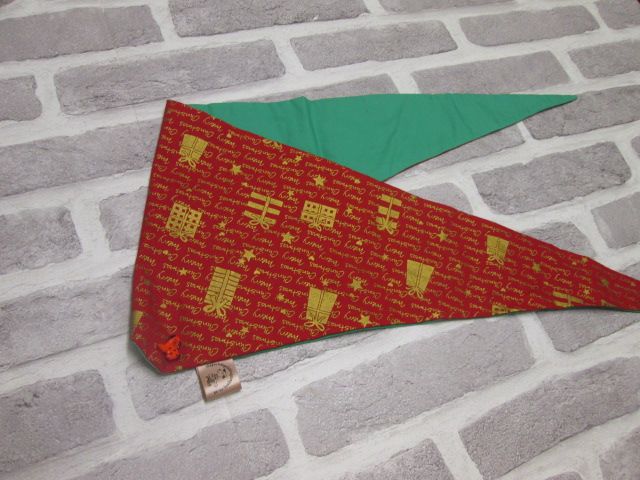 Handmade Posh Dog Bandanna 329 - size 4 - fit's a neck up to 27"