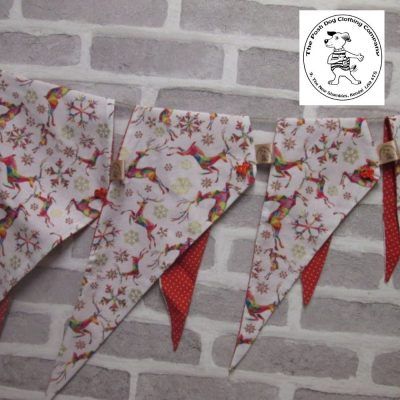 Handmade Posh Dog Bandanna 387 - size 1 - fit's a neck up to 11"