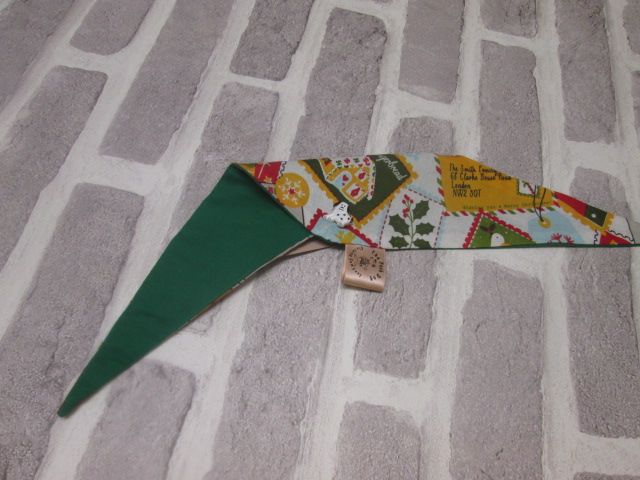 Handmade Posh Dog Bandanna 158 - size 1 - fit's a neck up to 11"