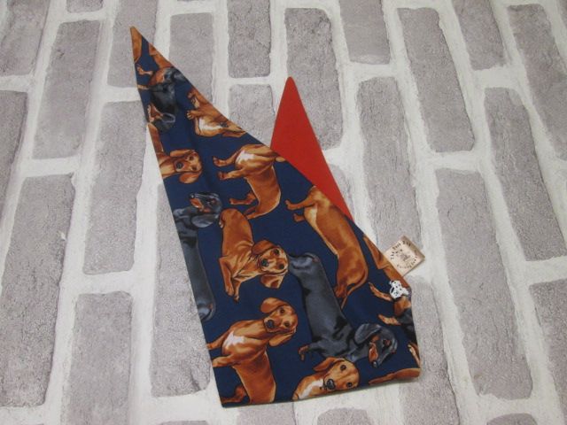 Handmade Posh Dog Bandanna 079 - size 3 - fit's a neck up to 21"