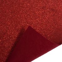 Trimits glitter felt - Red