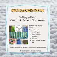 download knitting pattern - The Posh Dog Clothing Company - Chain Link Pattern Dog Jumper