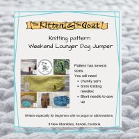 download knitting pattern - The Posh Dog Clothing Company - Weekend Lounger Dog Jumper