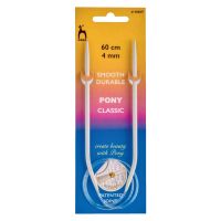 Circular Pony brand knitting needles - size 4mm - length 60cm