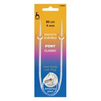 Circular Pony brand knitting needles - size 4mm - length 80cm