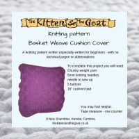 download knitting pattern - Blanket Stitch Cushion Cover knitting pattern