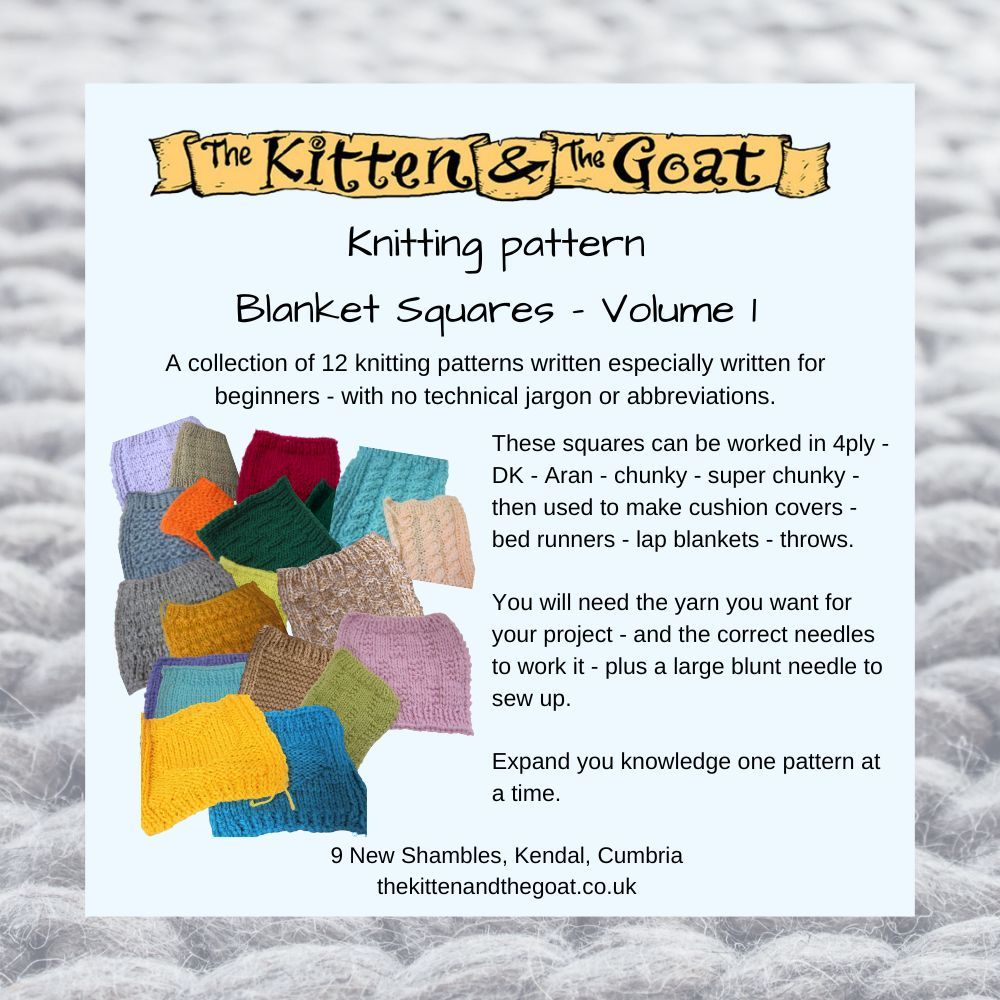 download knitting pattern - Blanket Club Squares Volume 1