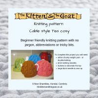download knitting pattern - Cable Pattern Teapot Cosy knitting pattern