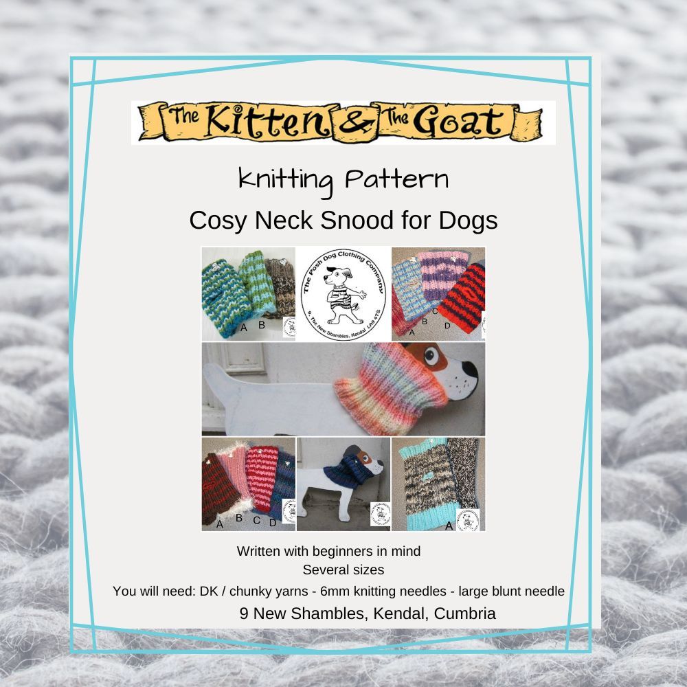 download knitting pattern - The Posh Dog Clothing Company - Multi Size Dog 