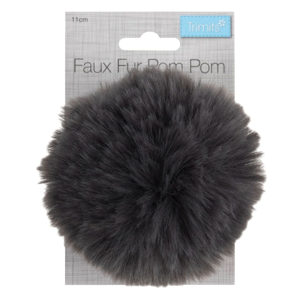 Trimits pompom - 11cm - Grey - TTPOM12/GRY