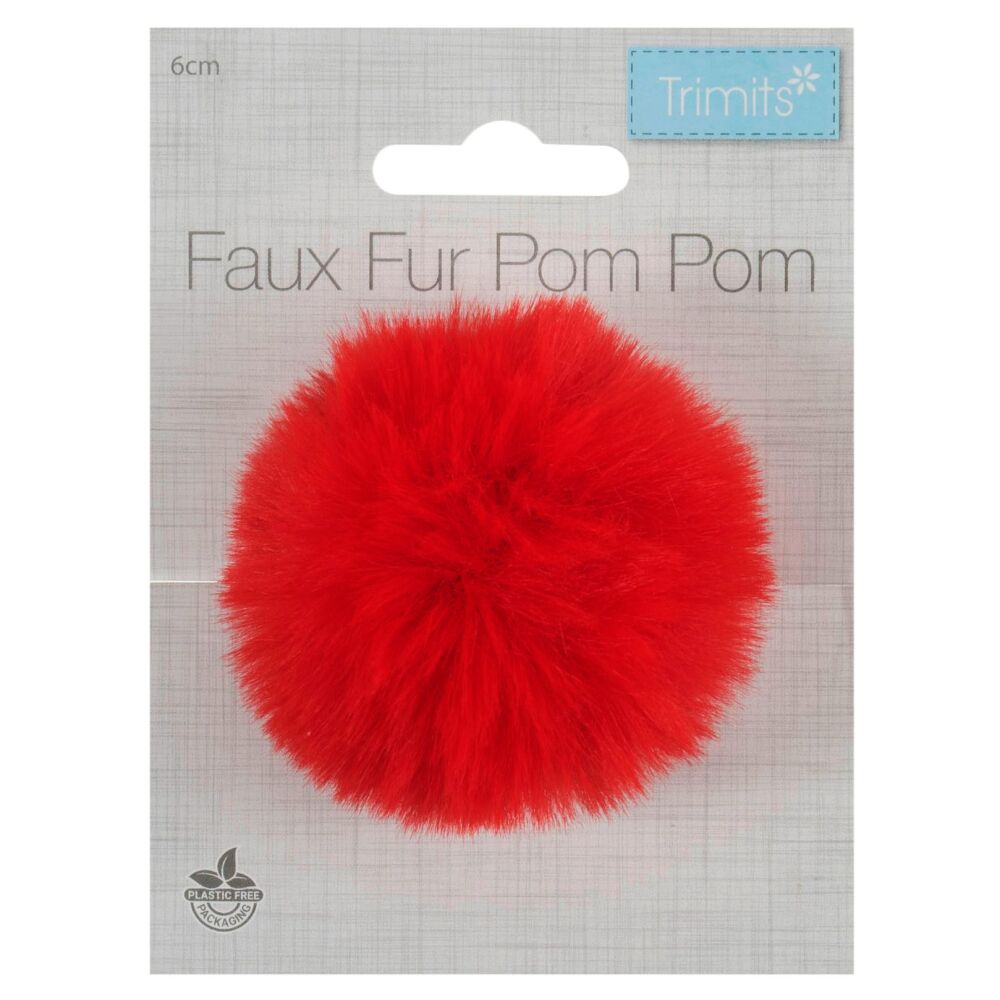 Trimits pompom - 06cm - Red - TTPOM06/RED