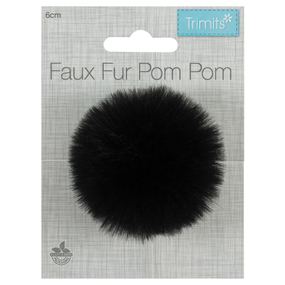 Trimits pompom - 06cm - Black - TTPOM06/BLK