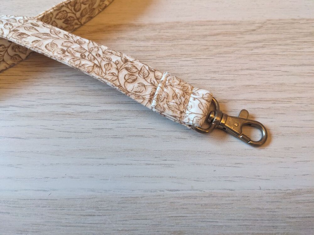 Standard Fabric  Dog Lead - Vine pattern
