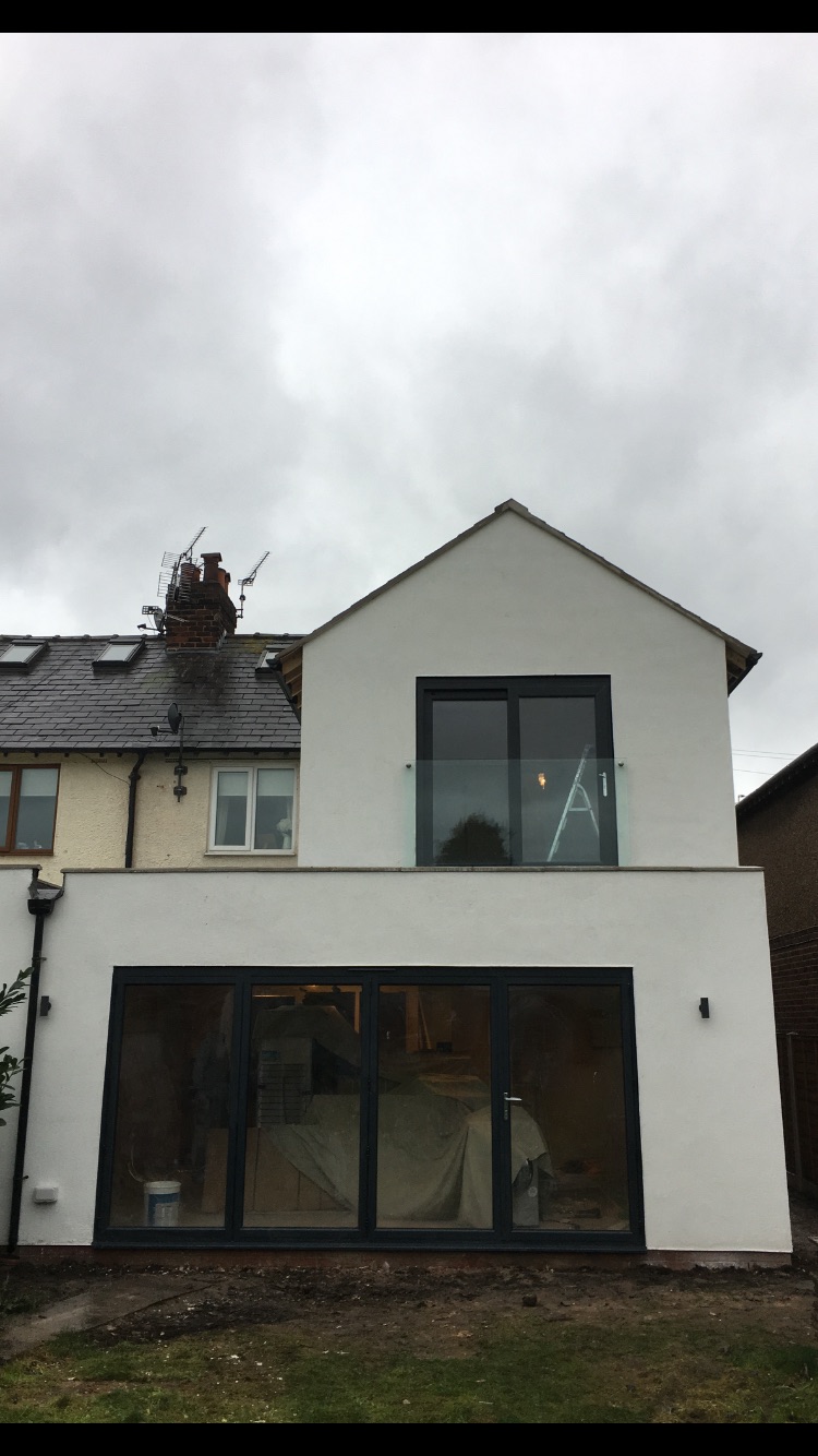 Two storey extension 