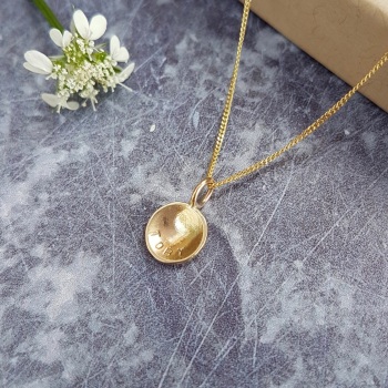 Teeny Tiny Gold Cup Necklace