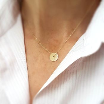 Gold Wheel Necklace