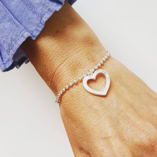 Open Heart Love Token Bracelet