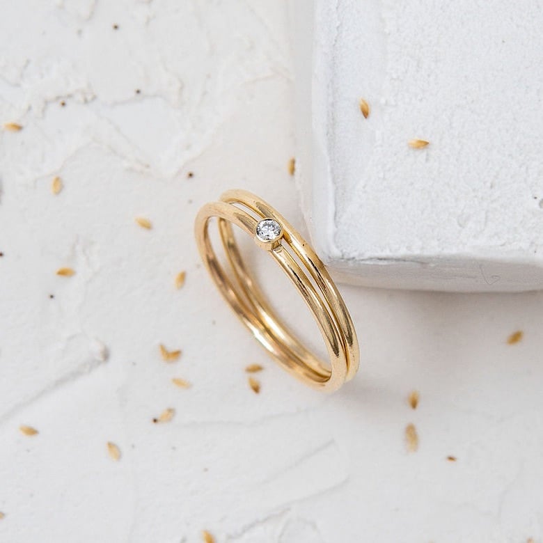 Whisper Ethical Diamond Duo Ring