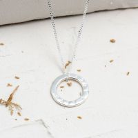 Classic Silver Circle Necklace
